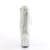 Pleaser ADORE-1020RM Silver Vegan Sude Strass Mesh Sale