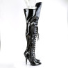 Pleaser SEDUCE-3082 Black Patent Sale Women