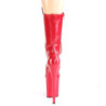 Pleaser FLAMINGO-1050 Red Patent Ankle High Boots Women