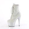 Pleaser ADORE-1020RM Silver Vegan Sude Strass Mesh Sale