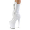 Pleaser FLAMINGO-1050 White Patent Women Ankle Boots