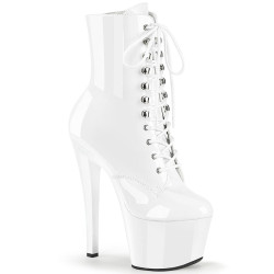 Pleaser SKY-1020 White Patent Sale Women