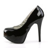 Pleaser Pink Label TEEZE-06W Black Patent Pumps Men