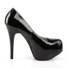 Pleaser Pink Label TEEZE-06W Black Patent Pumps Men