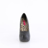 Pleaser Pink Label TEEZE-06W Black Vegan Pumps Men