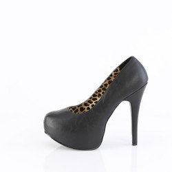 Pleaser Pink Label TEEZE-06W Black Vegan Pumps Men