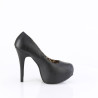 Pleaser Pink Label TEEZE-06W Black Vegan Pumps Men