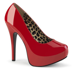 Pleaser Pink Label TEEZE-06W Red Patent Pumps Men