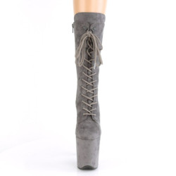 Pleaser FLAMINGO-1050FS Grey Vegan Suede Sale Women