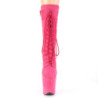 Pleaser FLAMINGO-1050FS Pink Vegan Suede Ankle Boots