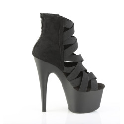 Pleaser ADORE-700-24 Black Microfiber Ankle Boots