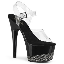 Pleaser ADORE-708-3 Strass Platform High Heels Sandals