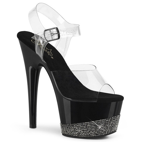 Pleaser ADORE-708-3 Strass Platform High Heels Sandals