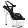 Pleaser ADORE-709HT Black Hologram High Heeled Sandals