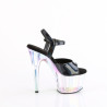 Pleaser ADORE-709HT Black Hologram High Heeled Sandals