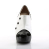 Pleaser Pink Label CHLOE-11 Black White Heels Men