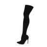 Pleaser COURTLY-3005 Stretch Pull-On Thigh High Boot