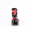 Demonia CUBBY-57 Black Red Women Platform Boots