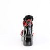 Demonia CUBBY-57 Black Red Women Platform Boots
