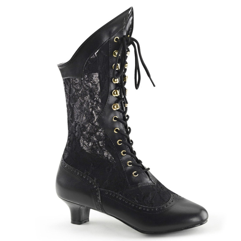 Funtasma DAME-115 Black Vegan Lace Boots Men Funtasma DAME-115 Black Vegan Lace Boots Men