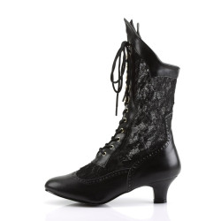 Funtasma DAME-115 Black Vegan Lace Boots Men