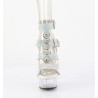 Pleaser DELIGHT-656RS T-Strap Buckle Heeled Sandals