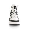 Demonia EMILY-315 White Vegan Platform Buckle Boots