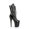 Pleaser FLAMINGO-1053 Black Patent Women Ankle Boots