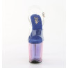 Pleaser FLAMINGO-808HT Blue Exotic High Heels Pole Shoes