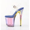 Pleaser FLAMINGO-808HT Blue Exotic High Heels Pole Shoes