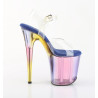 Pleaser FLAMINGO-808HT Blue Exotic High Heels Pole Shoes