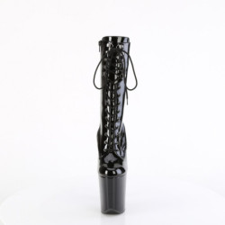 Pleaser FLAMINGO-1054 Black Patent Women Ankle Boots