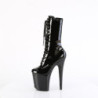 Pleaser FLAMINGO-1054 Black Patent Women Ankle Boots