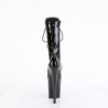 Pleaser FLAMINGO-1054 Black Patent Women Ankle Boots