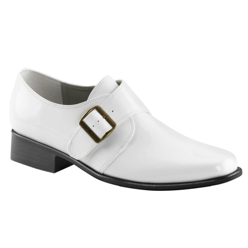 Funtasma LOAFER-12 White Vegan 70s Disco Shoes Men