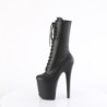 Pleaser FLAMINGO-1054 Black Vegan Leather Ankle Boots