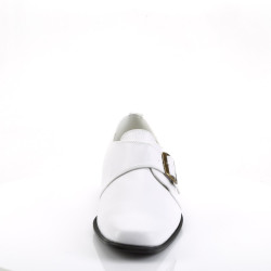 Funtasma LOAFER-12 White Vegan 70s Disco Shoes Men