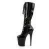 Pleaser FLAMINGO-2023 Patent Platform Heeled Boots