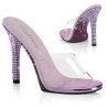 Fabulicious GALA-01DMM Transparent Lavender High Mules