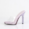 Fabulicious GALA-01DMM Transparent Lavender High Mules