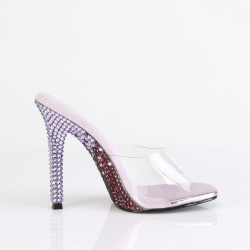 Fabulicious GALA-01DMM Transparent Lavender High Mules