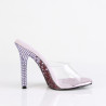 Fabulicious GALA-01DMM Transparent Lavender High Mules