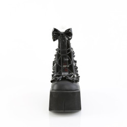 Demonia KERA-18 Black Vegan Leather Women Heels