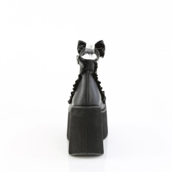 Demonia KERA-18 Black Vegan Leather Women Heels