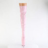 Pleaser FLAMINGO-3000 Rose Extreme Heeled Thigh Boots