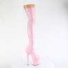 Pleaser FLAMINGO-3000 Rose Extreme Heeled Thigh Boots