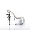 Pleaser REVOLVER-712 Gun Heeled Ankle Cuff Platform Mules