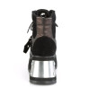 Demonia SCENE-53 Black Vegan Ankle High Platform Boots