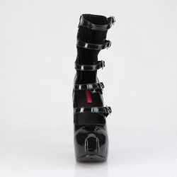 Bordello TEEZE-23 Black Glitter Patent Ankle Boots