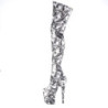 Pleaser FLAMINGO-3000DP White Black Fabric Sale Women